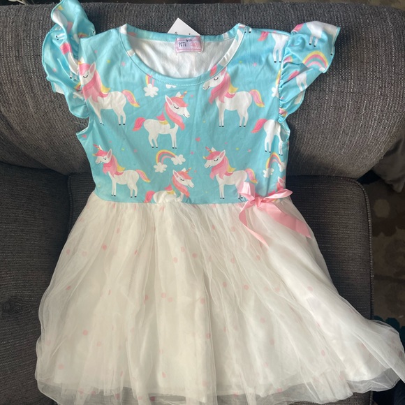 Girls-Unicorn dress - Picture 2 of 2